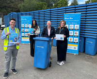 Blue bin household recycling expansion